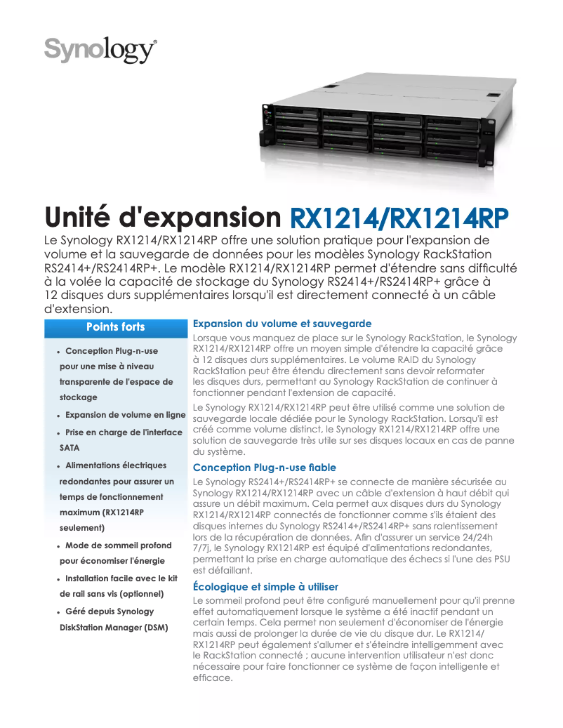 Image de la première page du manuel de l'appareil RX1214