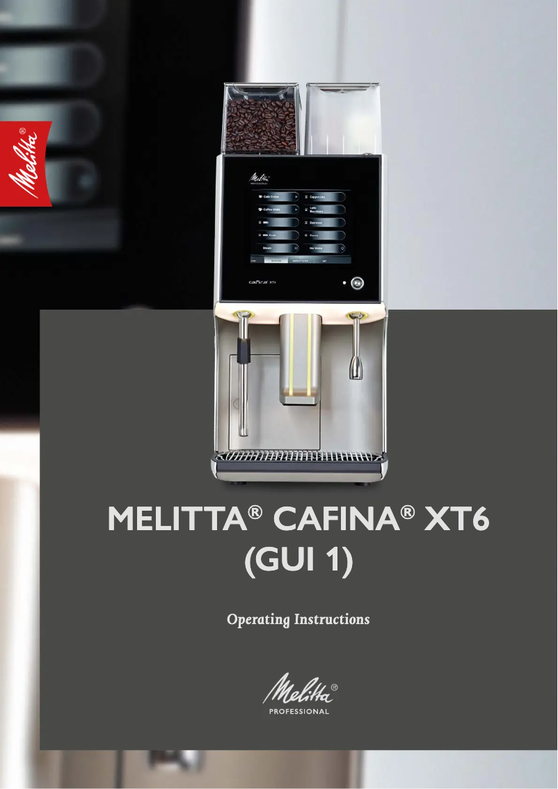 Page n°1 - Fiche technique Melitta Cafina XT7