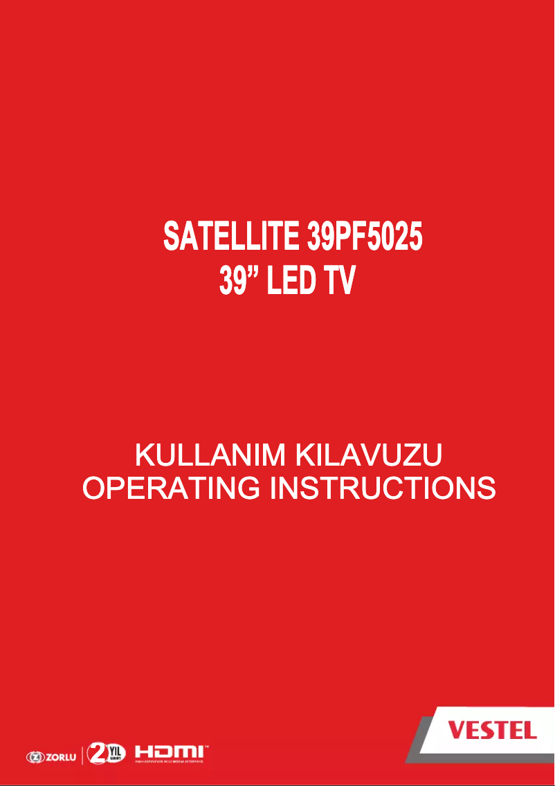 Image de la première page du manuel de l'appareil 39PF5025