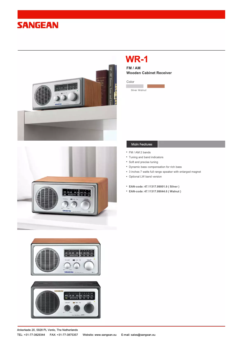 Image de la première page du manuel de l'appareil WR-1