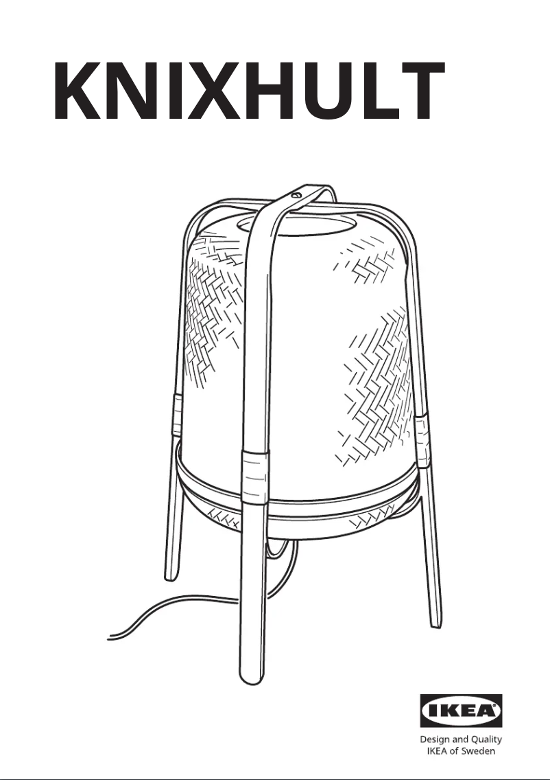 Page 1 de la notice Manuel utilisateur Ikea KNIXHULT 603.585.29