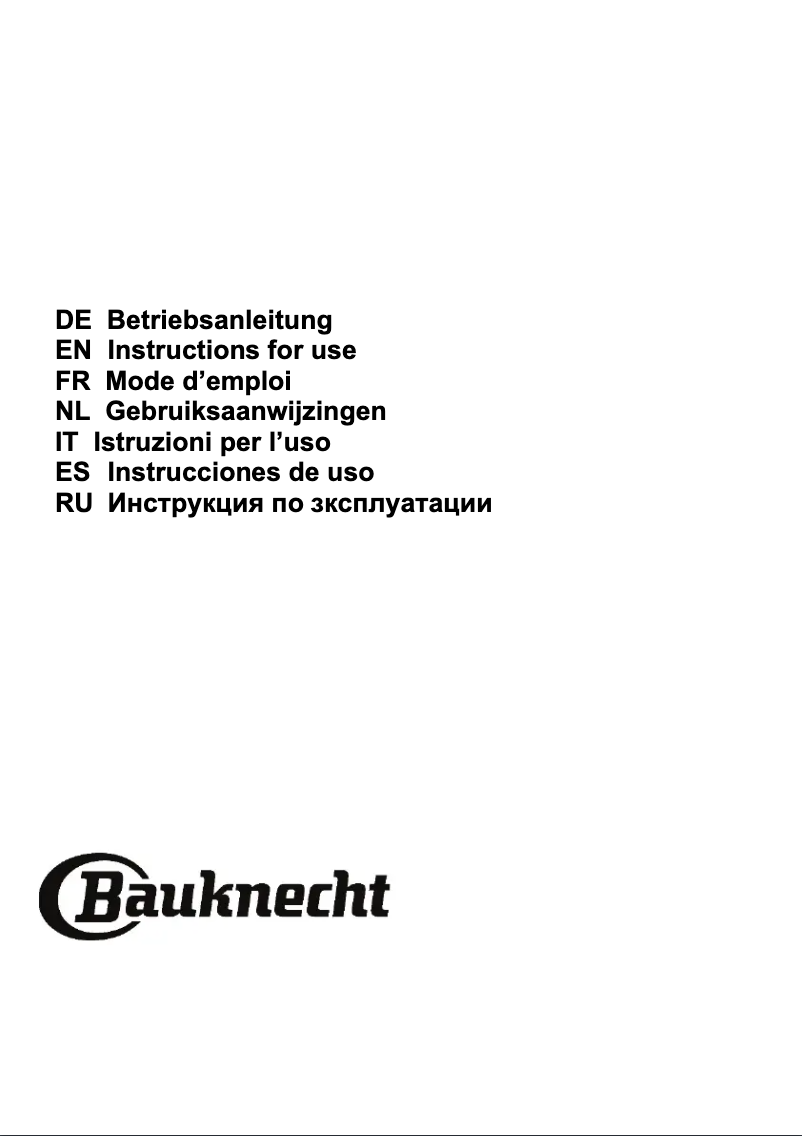 Image de la première page du manuel de l'appareil DBAH 65 LM X