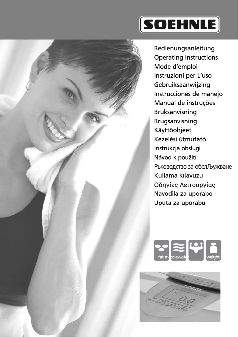 Page 1 de la notice Manuel utilisateur Soehnle Body Balance Milano
