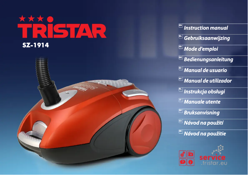 Page n°1 - Manuel utilisateur TriStar SZ-1914