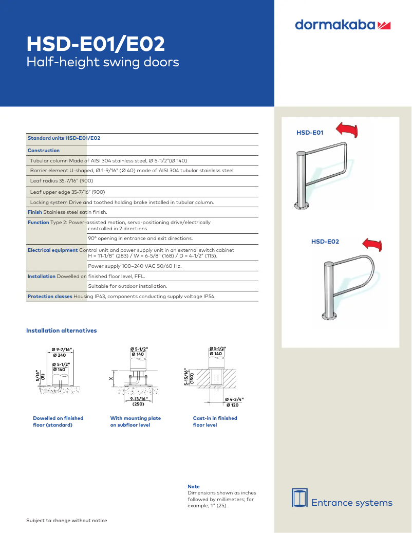 Image de la première page du manuel de l'appareil HSD-E01