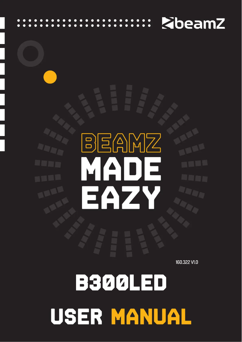 Page n°1 - Manuel utilisateur BeamZ B300LED