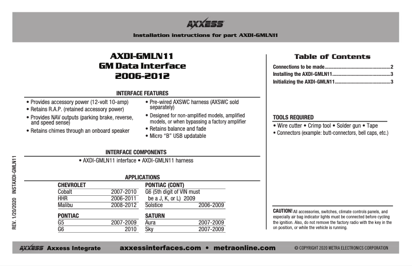 Página 1 del manual Manual de usuario AXESS AXDI-GMLN11
