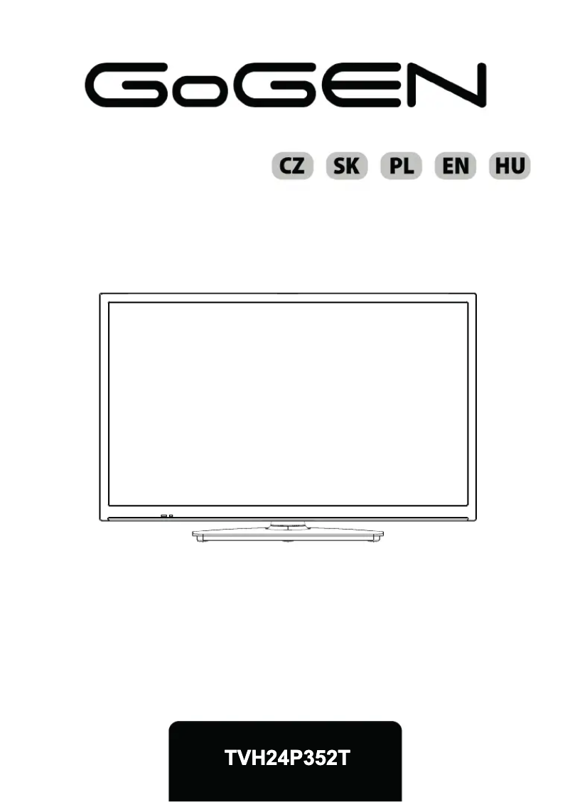 Image de la première page du manuel de l'appareil TVH24P352T