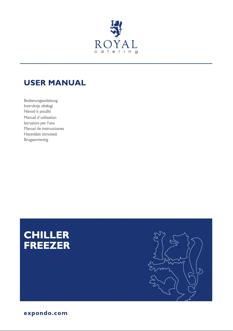 Page n°1 - Manuel utilisateur Royal Catering RCLK-F380GB