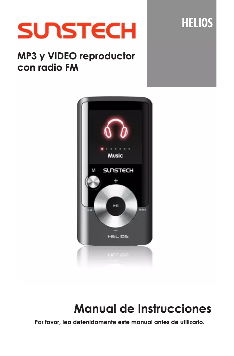 Page 1 de la notice Manuel utilisateur Sunstech Helios