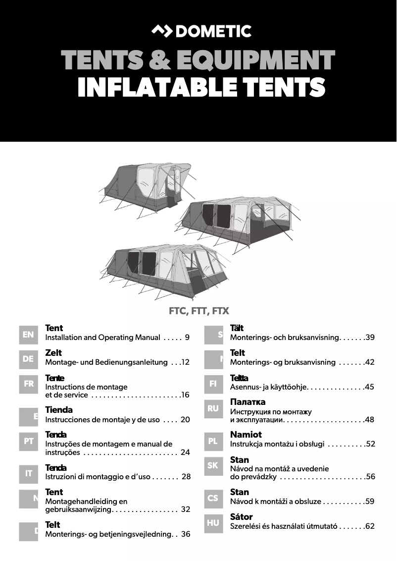 Page 1 de la notice Mode d'emploi Dometic Boracay FTC 301 TC
