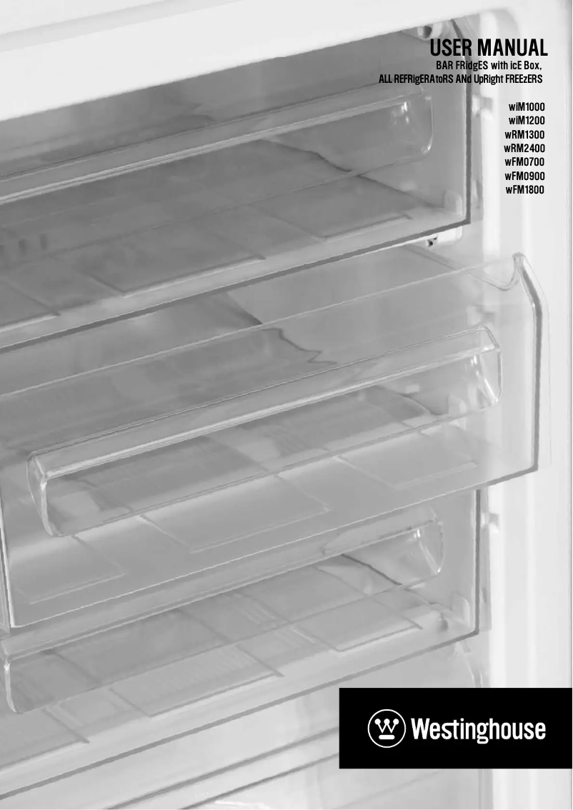 Page 1 de la notice Manuel utilisateur Westinghouse WIM1200