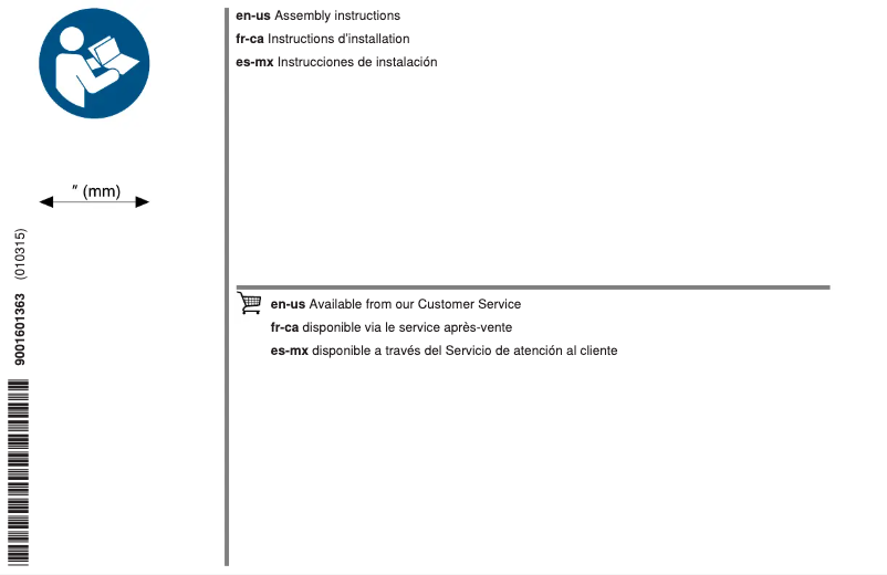 Image de la première page du manuel de l'appareil B36CL81ENG