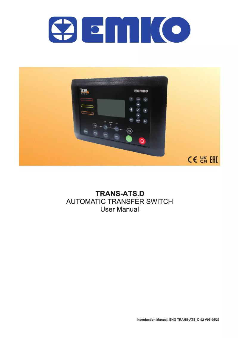 Image de la première page du manuel de l'appareil Trans