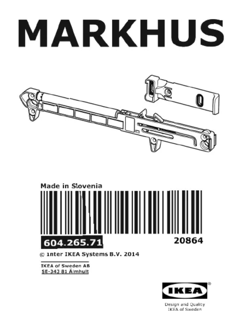 Image de la première page du manuel de l'appareil MARKHUS 604.265.71