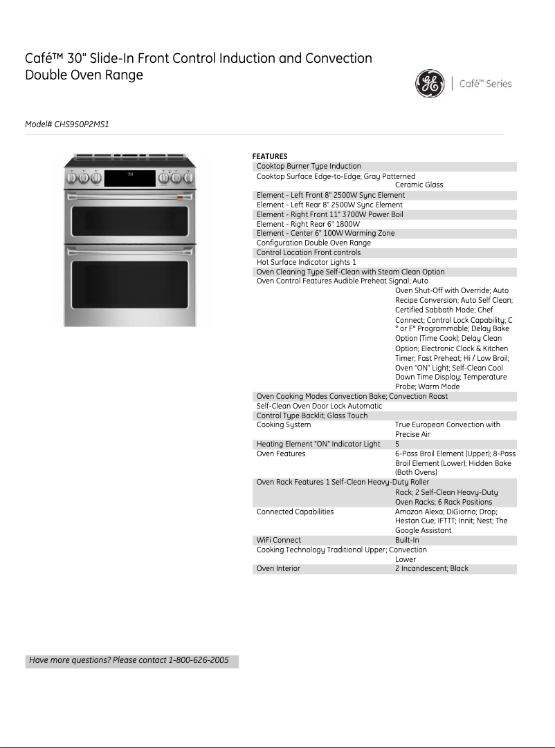 Image de la première page du manuel de l'appareil CHS950P2MS1