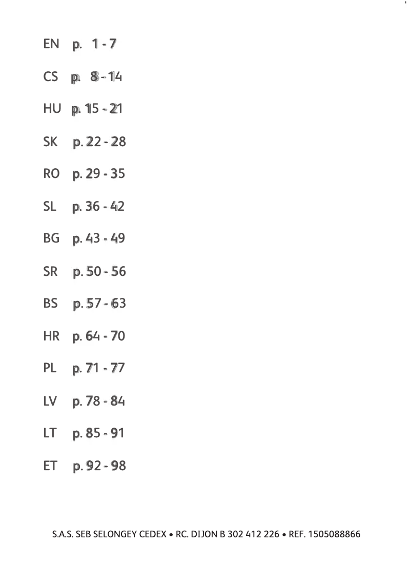 Page n°1 - Manuel utilisateur Tefal ActiFry FZ7060