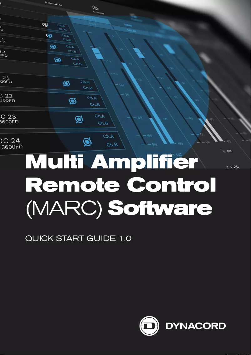 Page n°1 - Guide de démarrage rapide Dynacord L2800FD