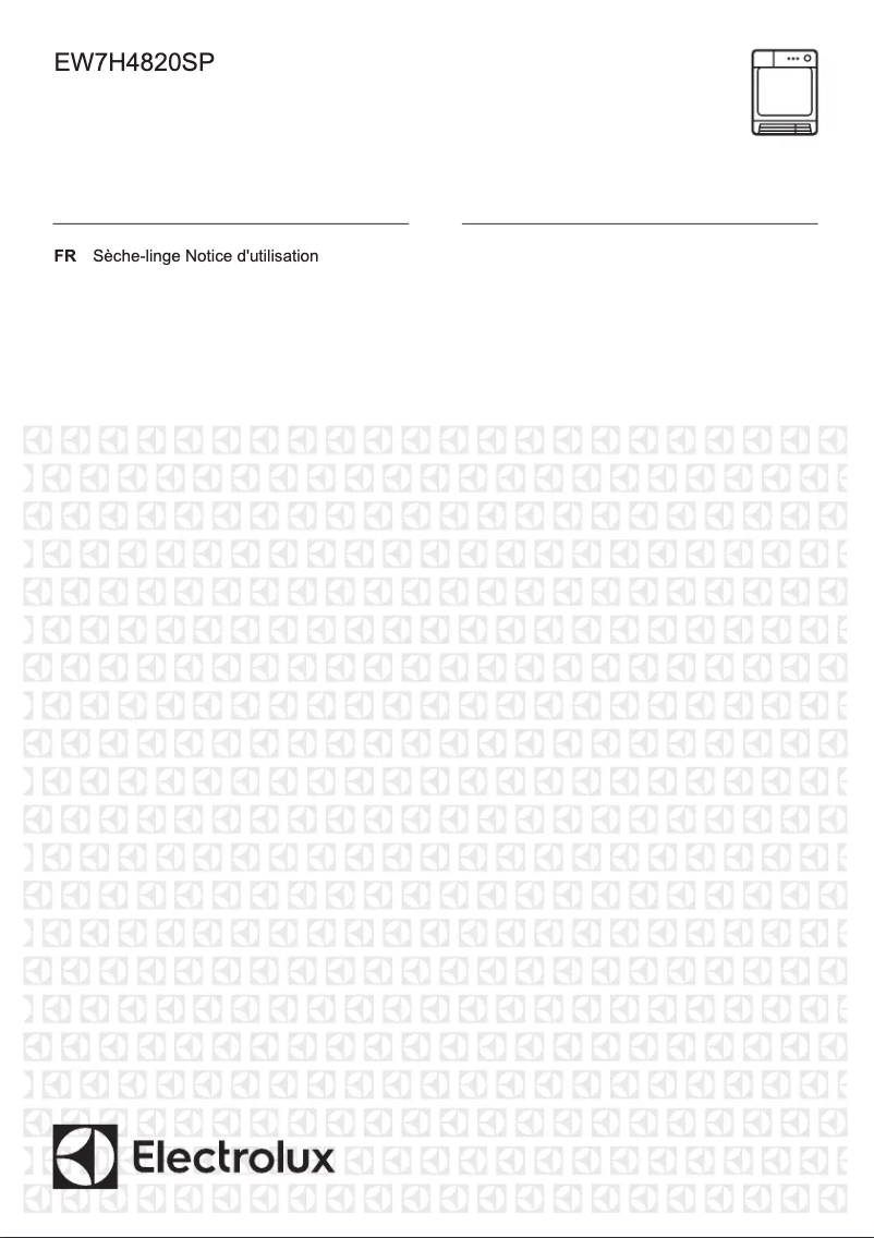 Page 1 de la notice Manuel utilisateur Electrolux EW7H4820SP