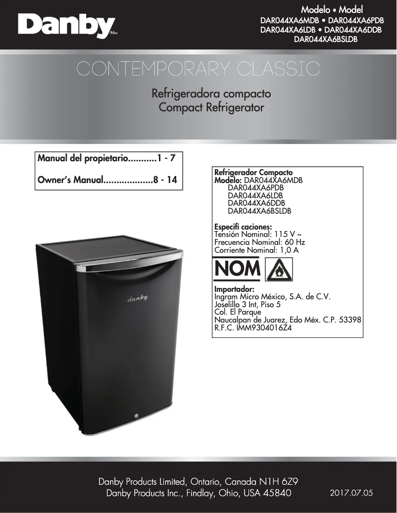 Image de la première page du manuel de l'appareil DAR044XA6DDB