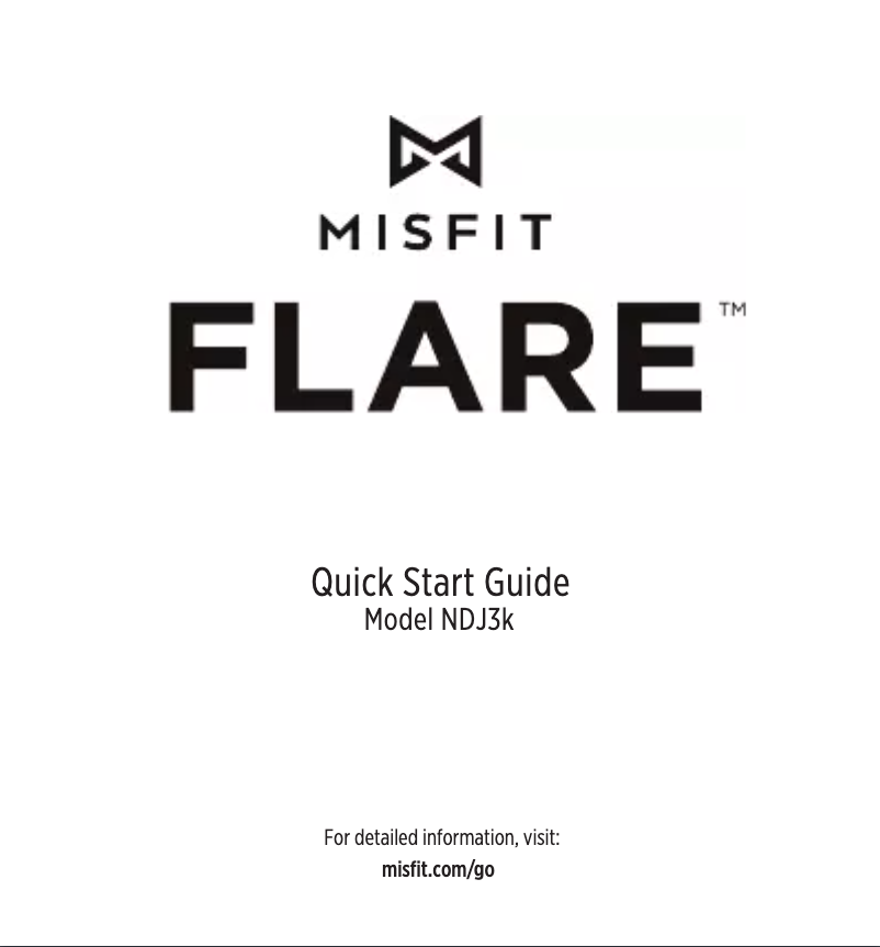 Image de la première page du manuel de l'appareil Flare