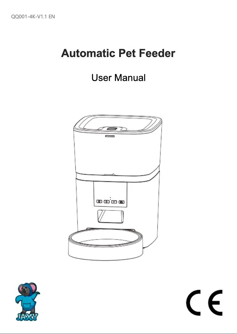 Image de la première page du manuel de l'appareil Automatic Pet Feeder