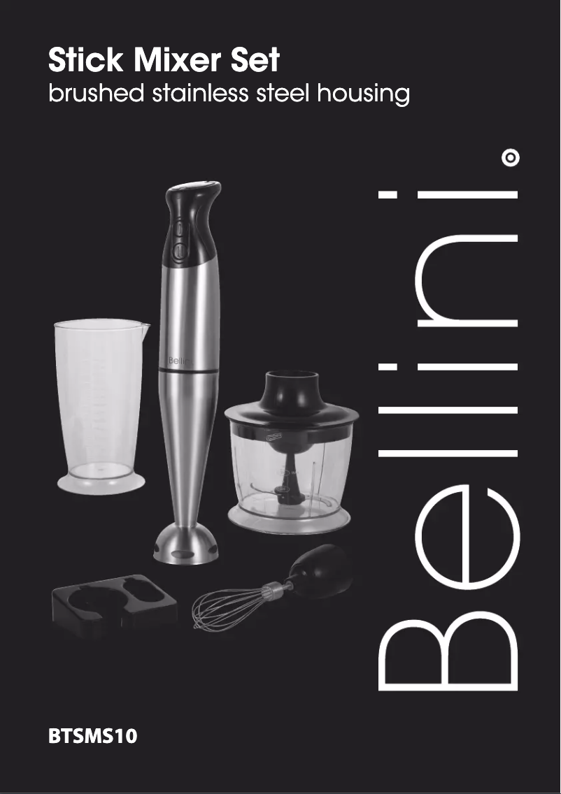 Page n°1 - Manuel utilisateur Bellini BTSMS10