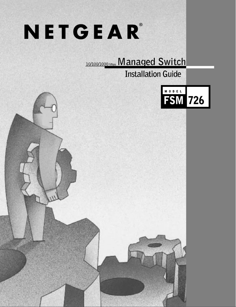 Page n°1 - Guide d'installation Netgear FSM726v2