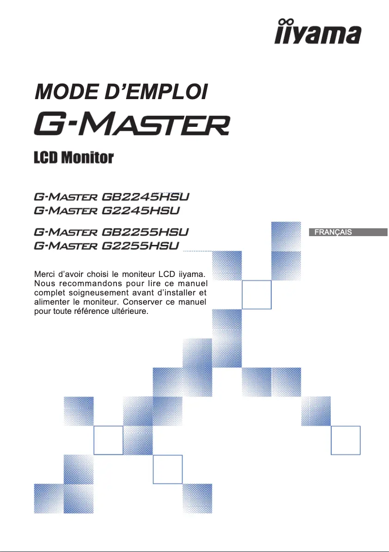 Page n°1 - Manuel utilisateur Iiyama G-Master G2245HSU