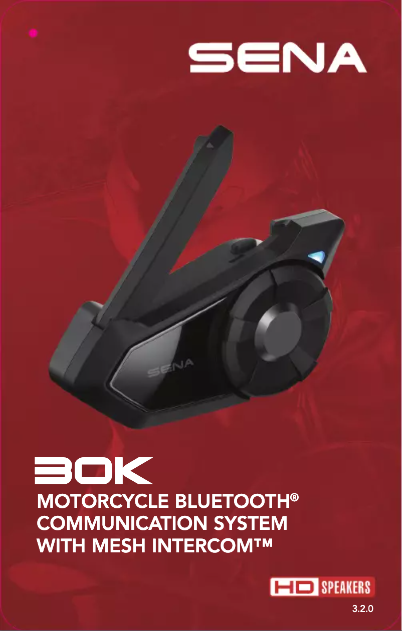 Page 1 de la notice Guide de démarrage rapide Sena 30K