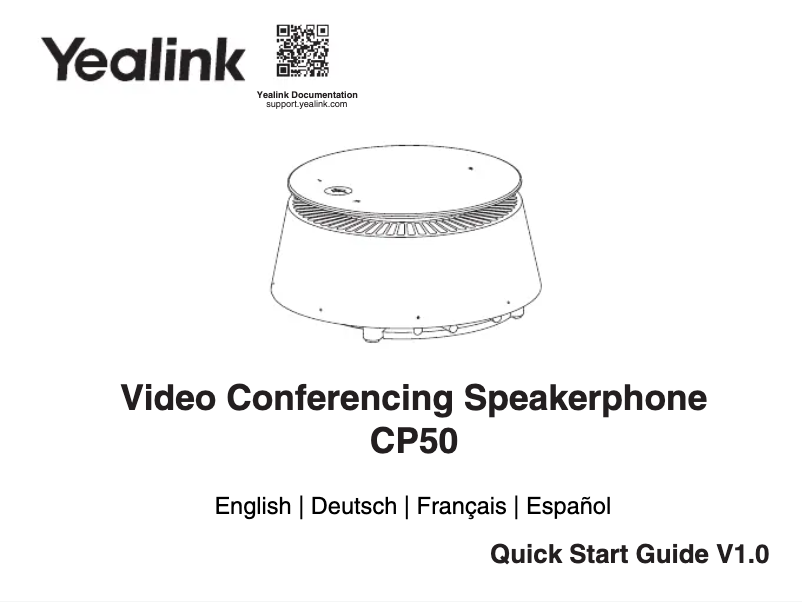 Image de la première page du manuel de l'appareil CPE50