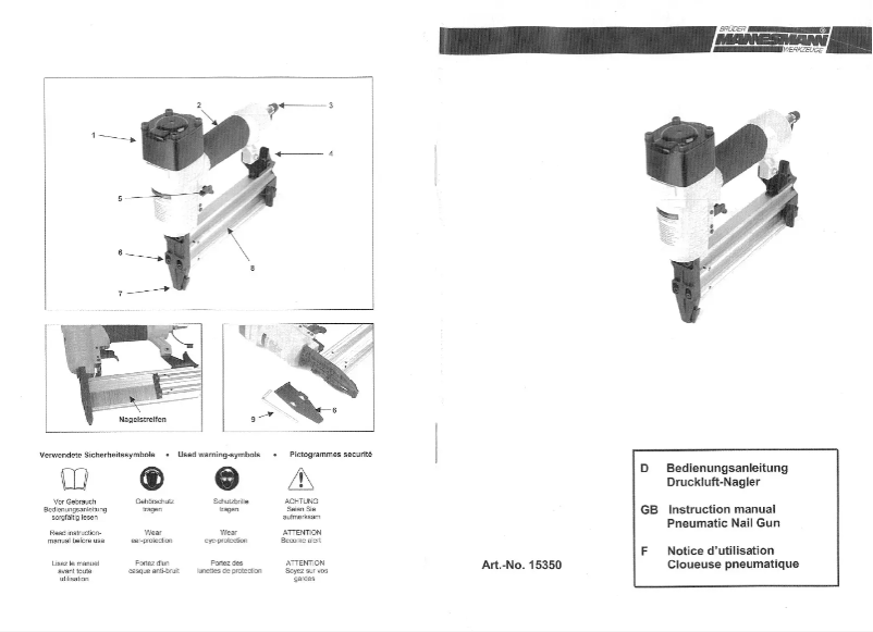 Page n°1 - Manuel utilisateur Mannesmann M15350