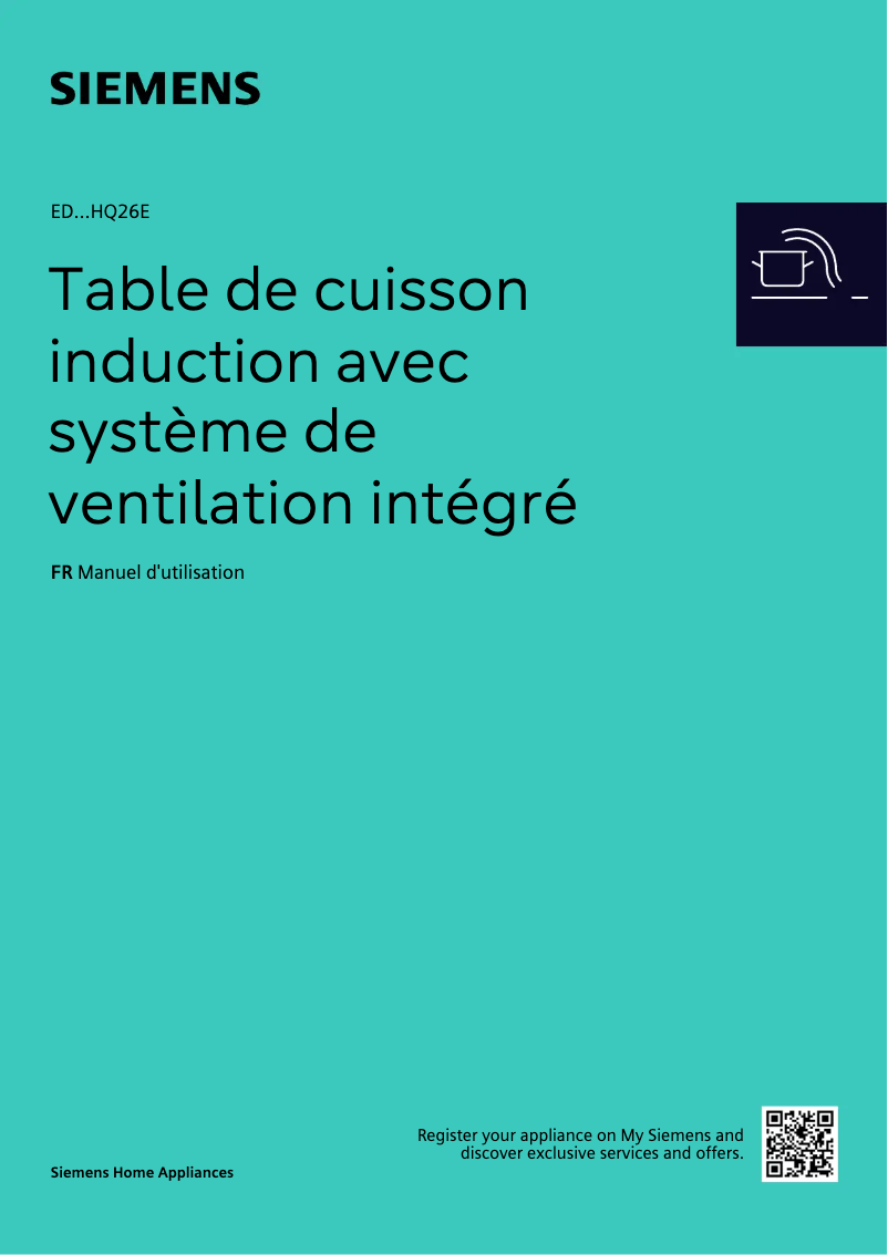 Page 1 de la notice Manuel utilisateur Siemens ED711HQ26E