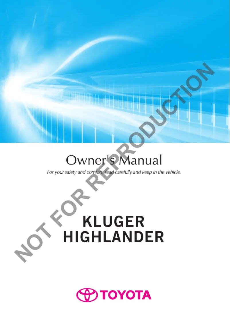 Image de la première page du manuel de l'appareil Kluger (2015)