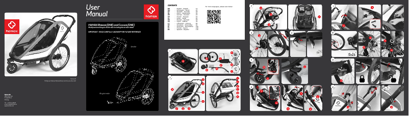 Page 1 de la notice Manuel utilisateur Hamax Breeze and Cocoon