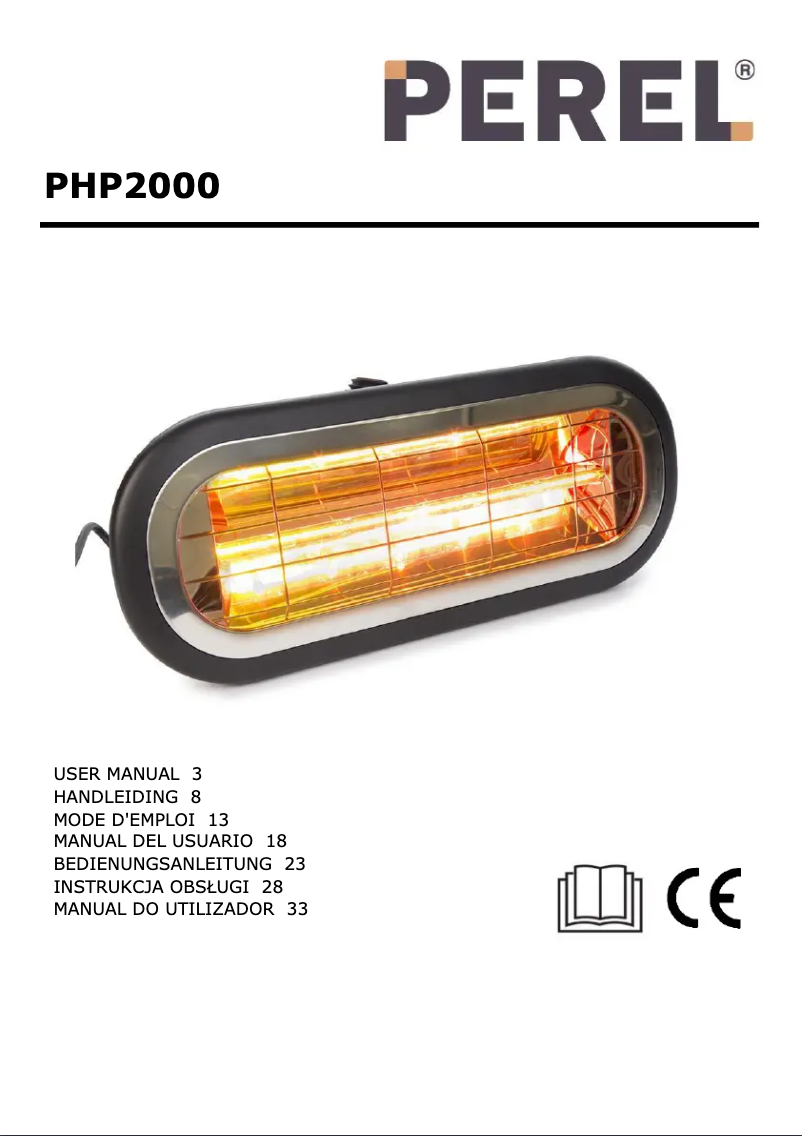 Page 1 de la notice Manuel utilisateur Perel PHP2000