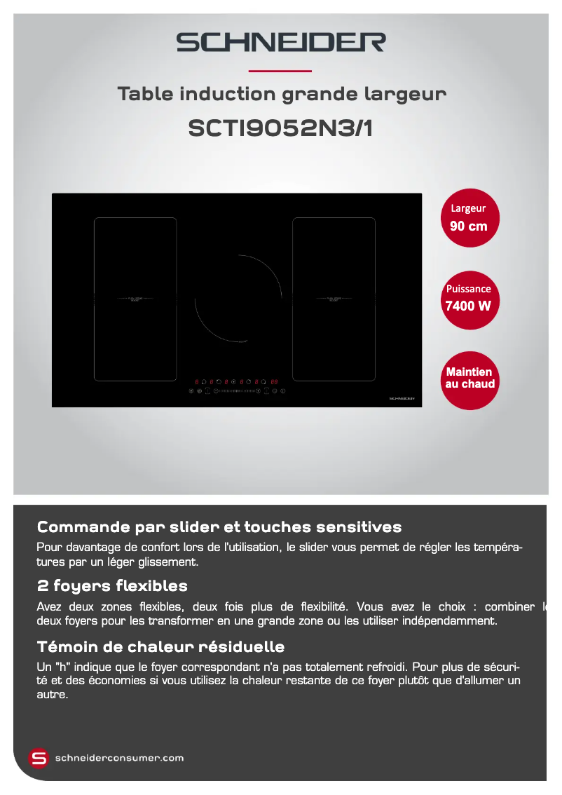 Page 1 de la notice Manuel utilisateur Schneider SCTI9052N3