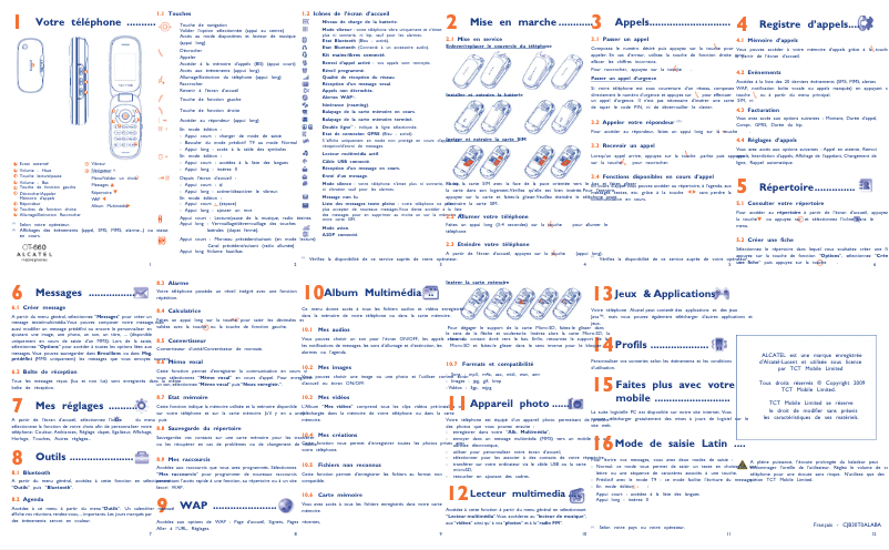 Image de la première page du manuel de l'appareil One Touch 660