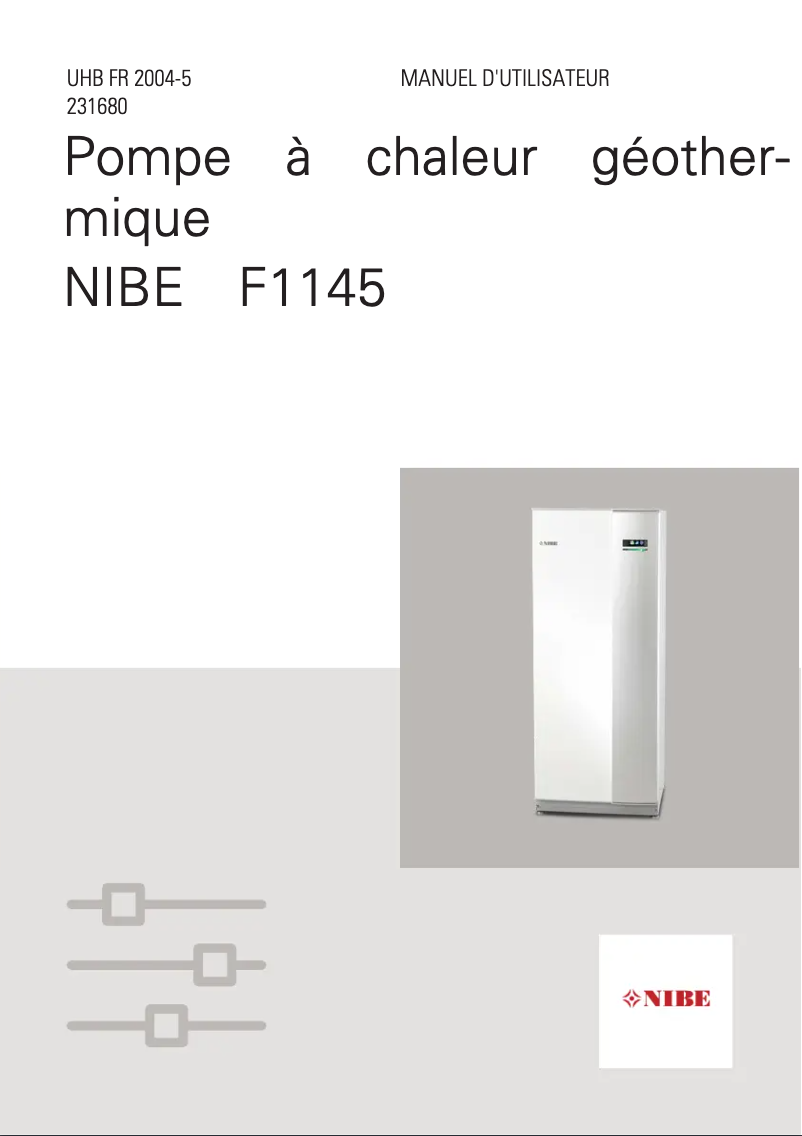 Page 1 of the manual Installation Guide Nibe F1145-17