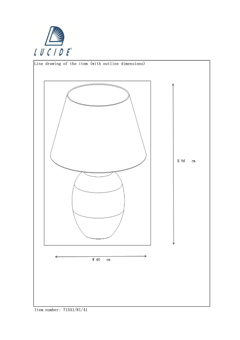 Página 1 del manual Manual de usuario Lucide Boyd 71541/81/41