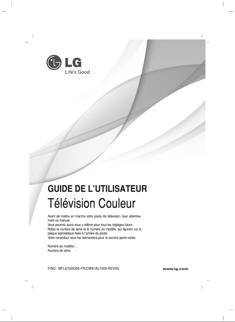 Page 1 de la notice Manuel utilisateur LG 29FU3RLX