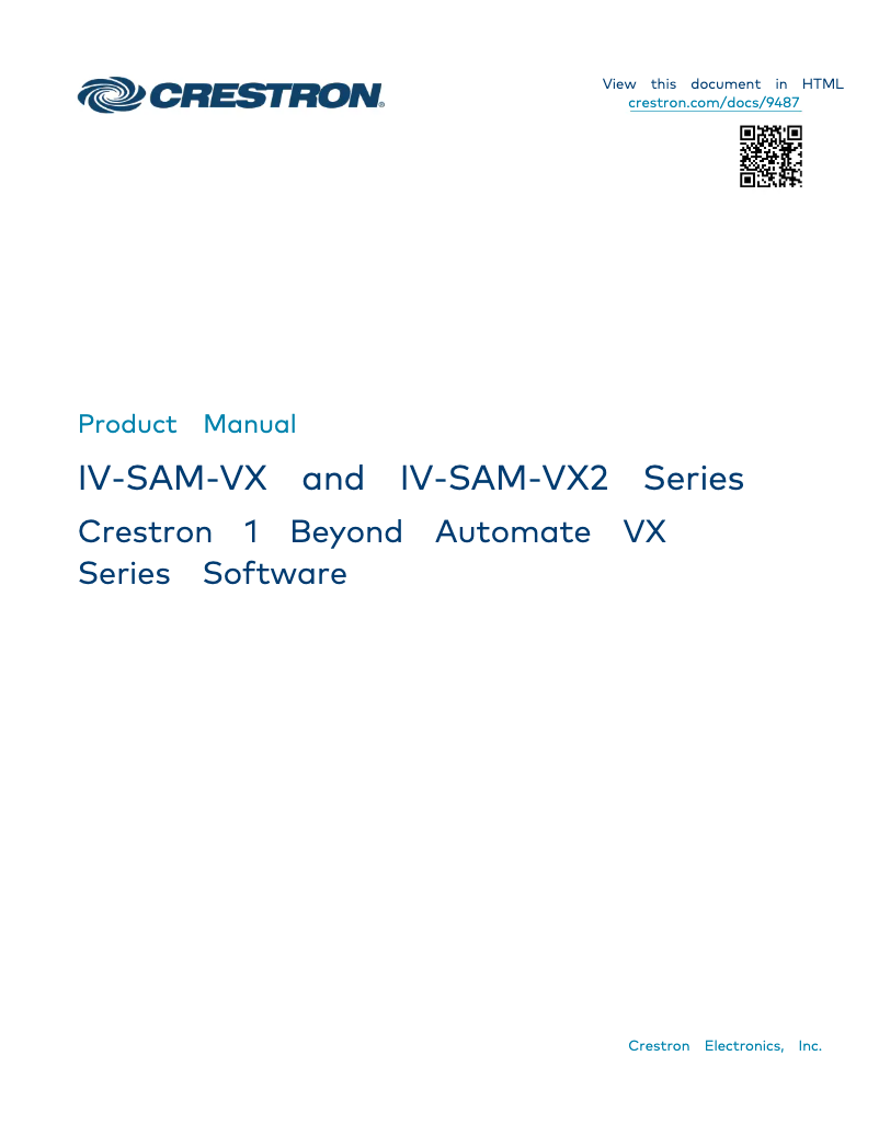 Imagen de la primera página del manual del dispositivo IV-SAM-VX2-S