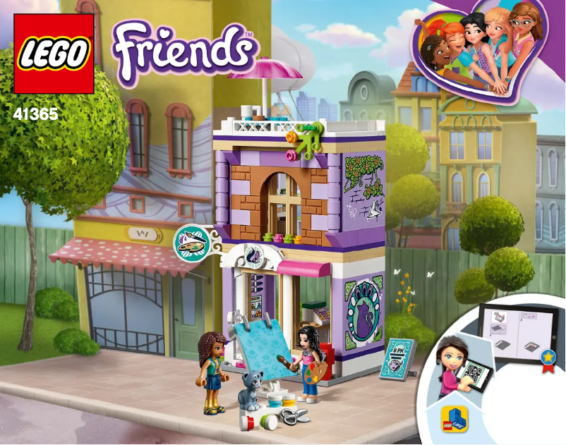 Page 1 de la notice Consignes visuelles Lego Friends 41365