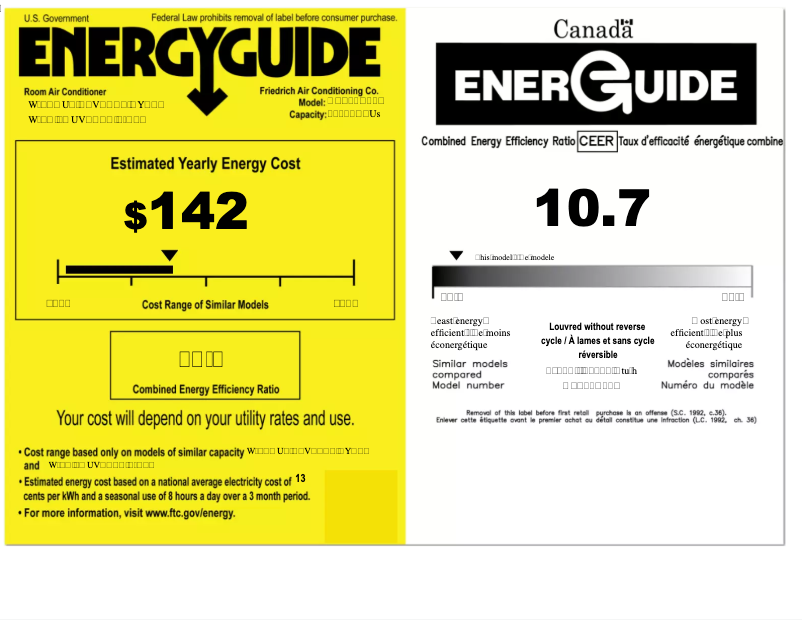 Page n°1 - Label énergétique Friedrich KES16A33A