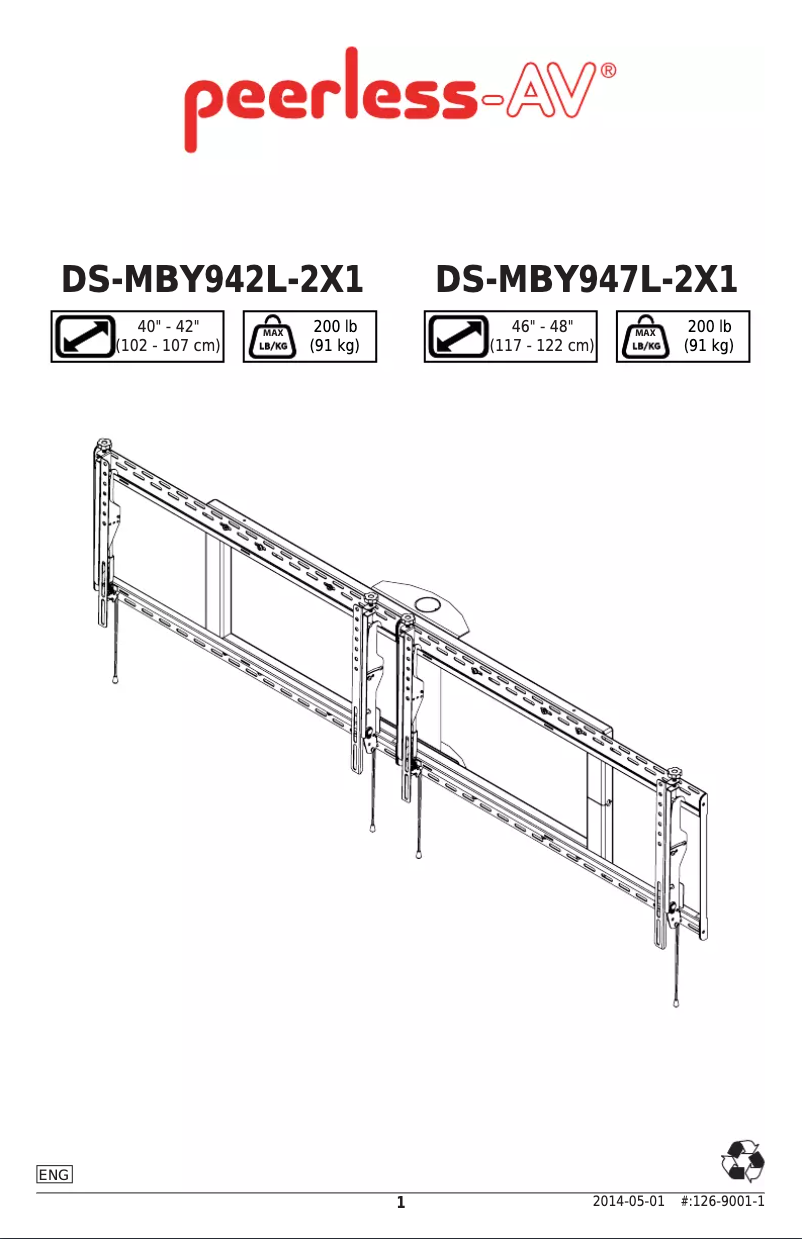 Página 1 del manual Manual de usuario Peerless-AV DS-MBY942L-2X1
