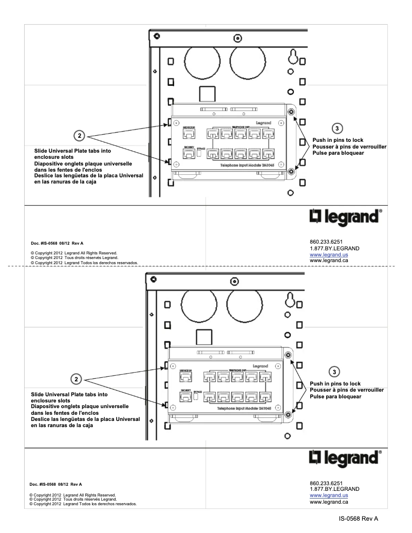 Imagen de la primera página del manual del dispositivo TM1045