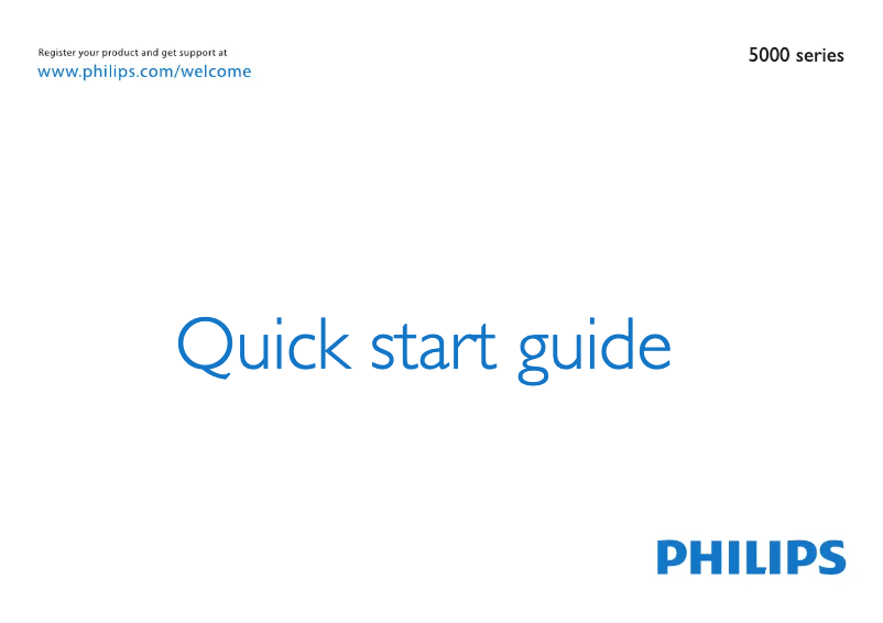 Page n°1 - Guide de démarrage rapide Philips 42PFL5008D