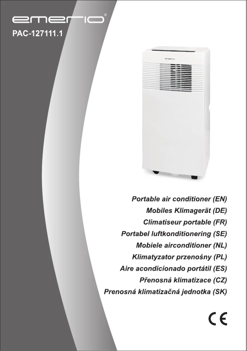 Page 1 de la notice Manuel utilisateur Emerio PAC-127111.1