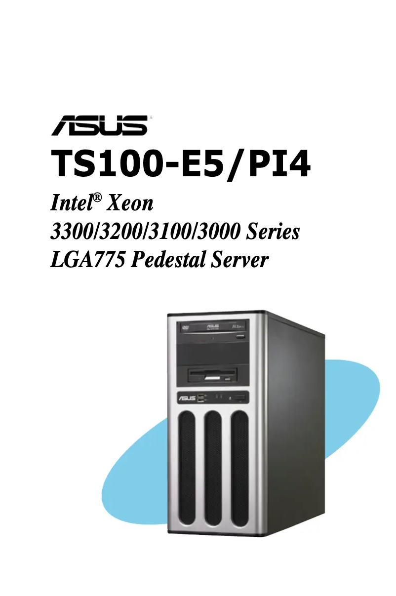 Page 1 de la notice Manuel utilisateur Asus TS100-E5/PI4