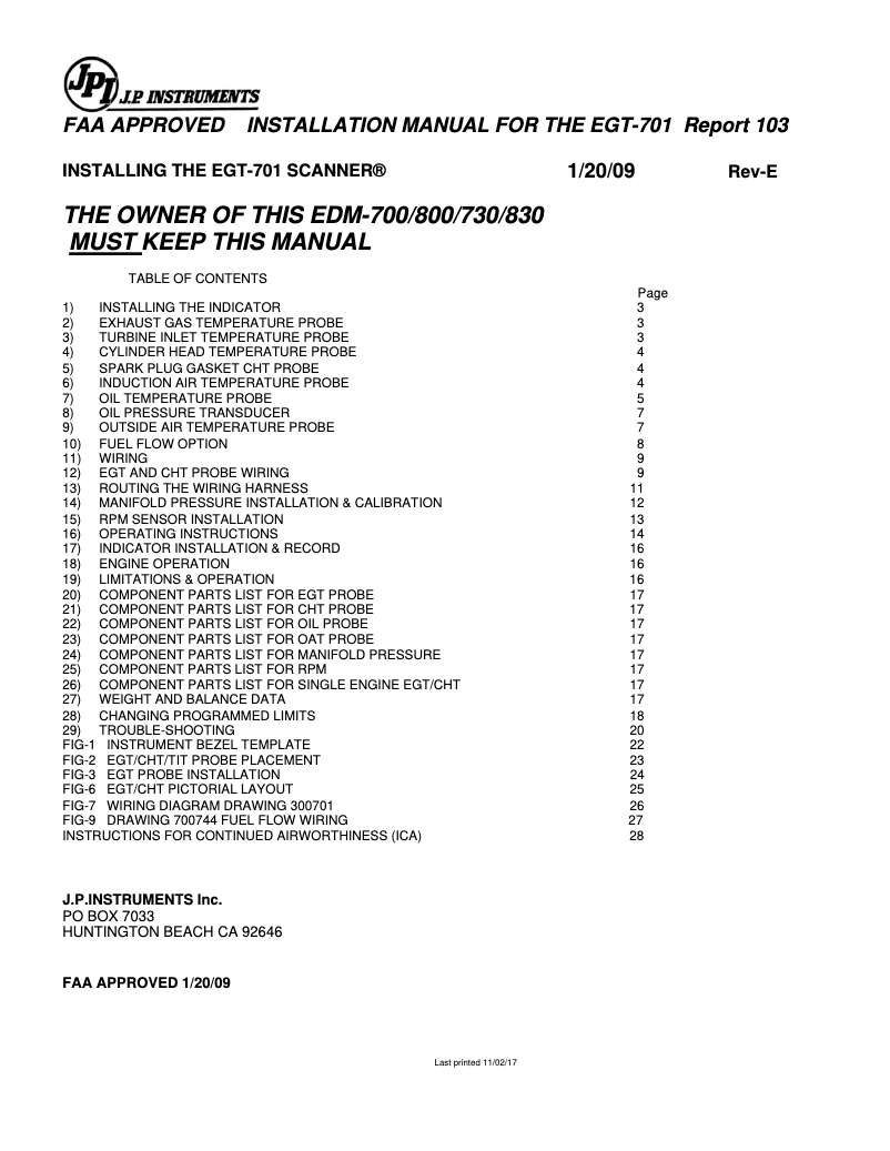 Image de la première page du manuel de l'appareil EDM-830